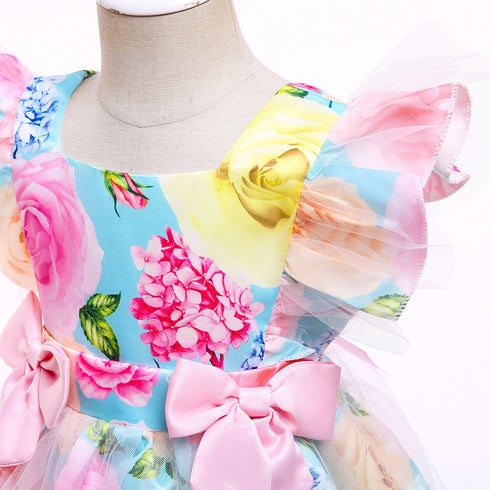 Spring Bow Princess Dress