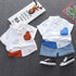 Boys Summer Short Sleeve Shorts Two-Piece Set