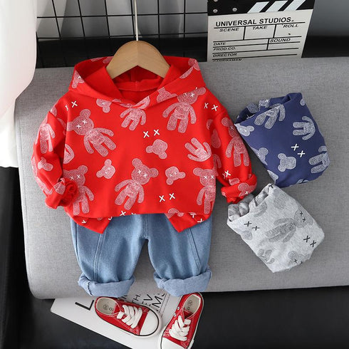 Spring and Autumn Baby Cartoon Wear Two-Piece Set