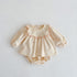 Cotton baby girl baby lace bubble long sleeve skirt bread pants two-piece suit