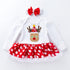 Christmas Baby Long Sleeve Ha Dress Jacket Climbing Dress Infant Festival Suit
