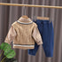 Boys spring and autumn long sleeve three-piece suit