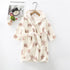 Fall/winter flannel bathrobe padded boys and girls nightgown pajamas