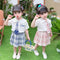 Summer Girls' College Style Short Sleeved Suit