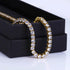 Real Gold Plated Zircon Single Row 4mm Necklace Hip Hop Jewelry