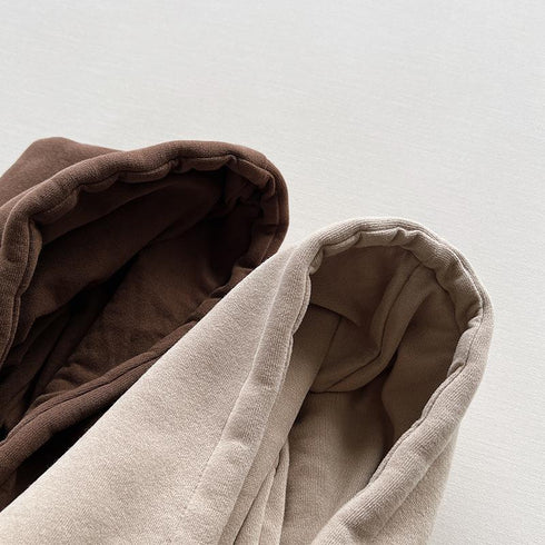 Children's one-piece velvet sweater hooded and velvet pullover sweater