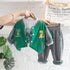 Spring and Autumn Boys Sports Baseball Suit Set of Three