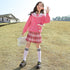 Pocket Rabbit Plaid Skirt Suit