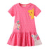 Short Sleeve Knitted Cotton Girl Dress Cartoon Cute Children's Dress