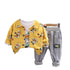 Spring and Autumn Boys Long Sleeve Set Three-Piece Set