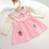Girls' Dress Baby Girl Doll Neck Long Sleeve Cotton Princess Skirt