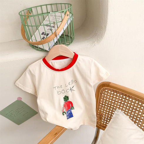 Children's Summer Colorblock Short Sleeve