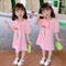 Girls Cartoon POLO Dress 2022 Summer New Baby Girl Princess Dress