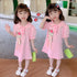 Girls Cartoon POLO Dress 2022 Summer New Baby Girl Princess Dress