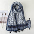 Small Fresh Cotton and Hemp Scarf Bohemian Printed Scarf