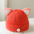 Winter cute ear protection knitted hat super cute warm hat 17.7-20.4 inches