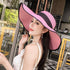 Summer women's seaside sun hat Circumference21.7-23.6 inch(55-60cm)
