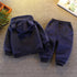 Boys winter velvet suit two-piece set
