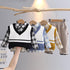 Autumn and winter boys sweater waistcoat three-piece suit