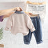 Spring and Autumn Boys Long Sleeve Set Two-Piece Set