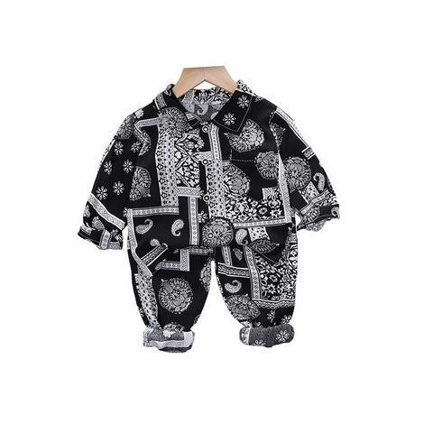 Children's Spring and Autumn Set Two-Piece Set