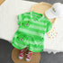 Boys' Handsome Lapel Wide Strip Short Sleeve Suit