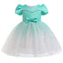 Girl's Mesh Paggy Dress Summer European And American Dress Princess Dress