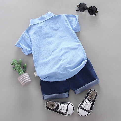 Summer Boy Digger Shirt Set