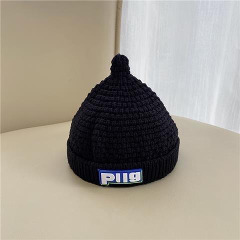 Autumn and winter simple pacifier wool cap 17.7-19.6 inches