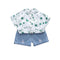 Children's wear boys summer suit short sleeve two-piece set