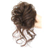 Synthetic bun wig fluffy hair ring ball head