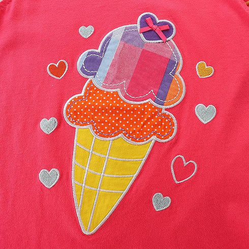 Summer Girls Ice Cream Short Sleeve Set