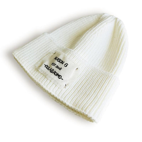 Cloth Logo Knitted Dome Cap