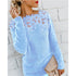 Mosaic Lace Long Sleeve Sweater