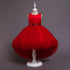 Flower-tailed dress dress piano performance unkempt dress princess dress