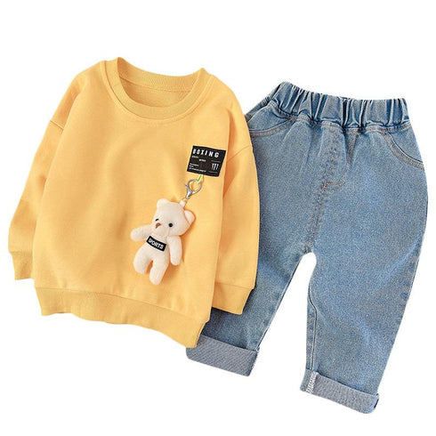 Boy's Spring and Autumn Two-Piece Set