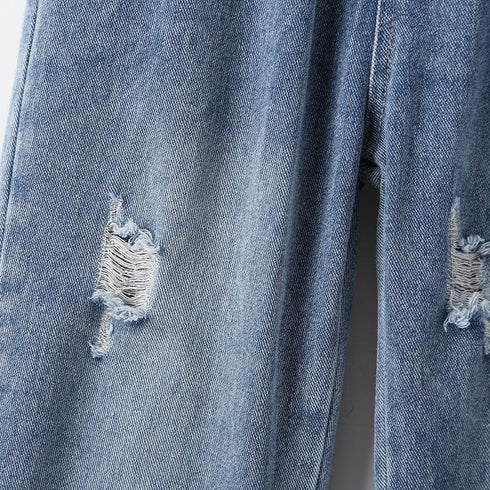 Spring And Autumn Children's Jeans Fashion Broken Pants