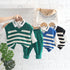 Spring and autumn boys casual sweater waistcoat set of three