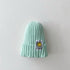 Baby patch smiley candy-colored wool hat smiley cone hat
