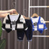 Boys spring and autumn cardigan set of three