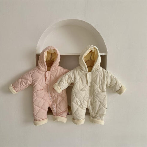 Lingge baby out of the suit jumpsuit cotton-padded jacket