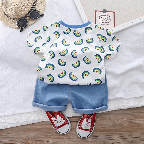 Boys summer suit two-piece set