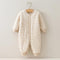 Autumn and winter cotton three-layer warm baby down cotton jumpsuit