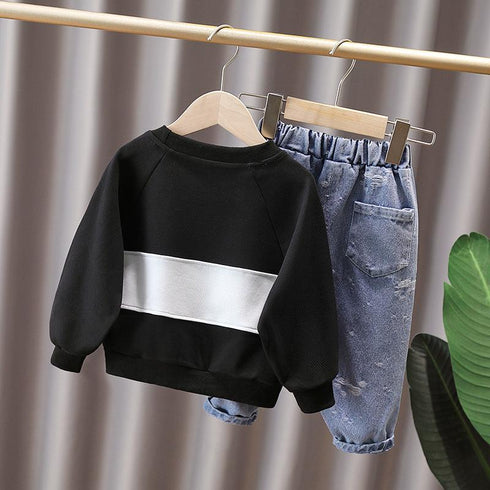 Spring and autumn boys' long sleeve suit