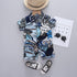 Summer children's short sleeve shirt set