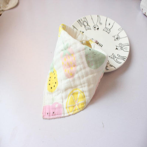 Eight-layer gauze triangle towel for newborn