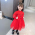 New Year Princess Dress Festive Red Dress