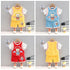 Summer boys' cartoon sports short sleeve shorts set