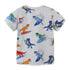 Summer Boys Cartoon Dinosaur Print Short Sleeve