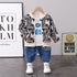 Boys spring and autumn suit set of three